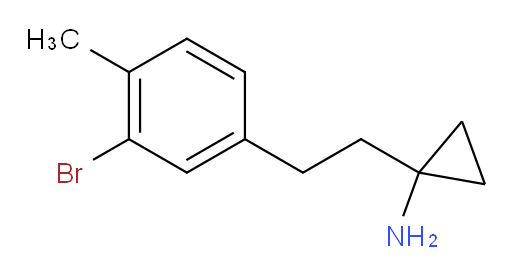 1-[2-(3-bromo-4-methylphenyl)ethyl]cyclopropan-1-amine