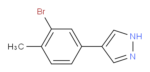 4-(3-bromo-4-methylphenyl)-1H-pyrazole