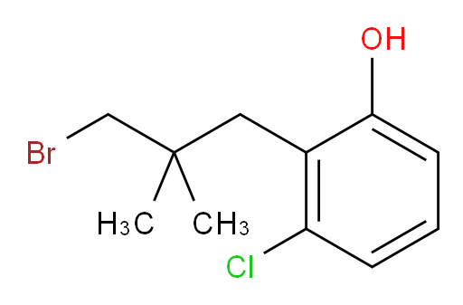 2-(3-bromo-2,2-dimethylpropyl)-3-chlorophenol