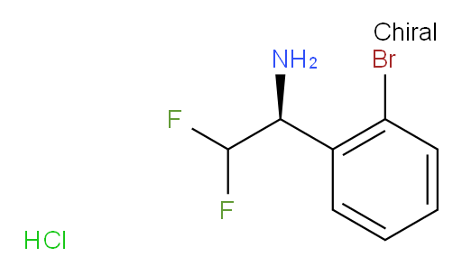 (1S)-1-(2-bromophenyl)-2,2-difluoroethan-1-amine hydrochloride