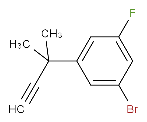 1-bromo-3-fluoro-5-(2-methylbut-3-yn-2-yl)benzene