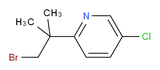2-(1-bromo-2-methylpropan-2-yl)-5-chloropyridine