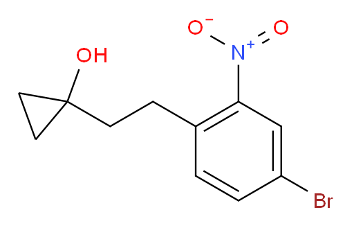 1-[2-(4-bromo-2-nitrophenyl)ethyl]cyclopropan-1-ol