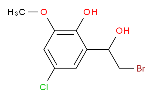 2-(2-bromo-1-hydroxyethyl)-4-chloro-6-methoxyphenol