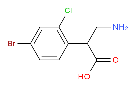 3-amino-2-(4-bromo-2-chlorophenyl)propanoic acid