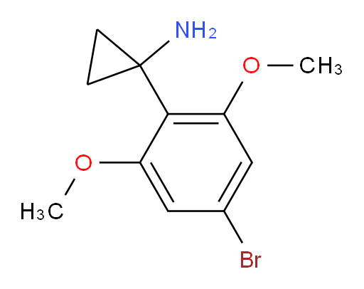 1-(4-bromo-2,6-dimethoxyphenyl)cyclopropan-1-amine