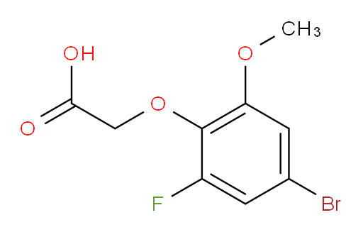 2-(4-bromo-2-fluoro-6-methoxyphenoxy)acetic acid