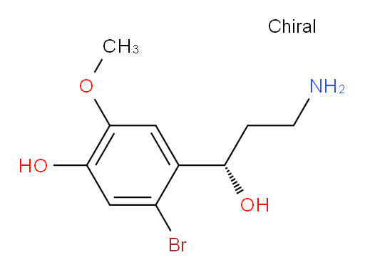 4-[(1S)-3-amino-1-hydroxypropyl]-5-bromo-2-methoxyphenol