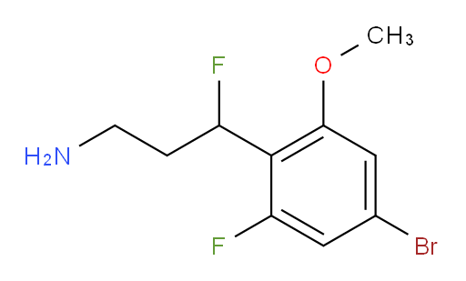 3-(4-bromo-2-fluoro-6-methoxyphenyl)-3-fluoropropan-1-amine