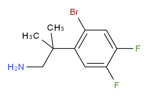 2-(2-bromo-4,5-difluorophenyl)-2-methylpropan-1-amine