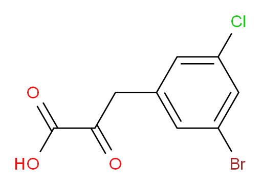 3-(3-bromo-5-chlorophenyl)-2-oxopropanoic acid