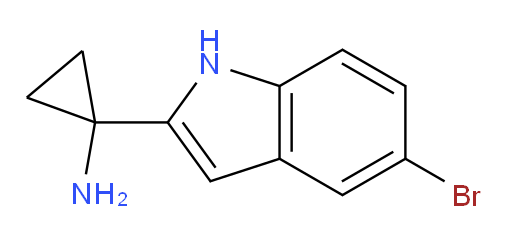 1-(5-bromo-1H-indol-2-yl)cyclopropan-1-amine