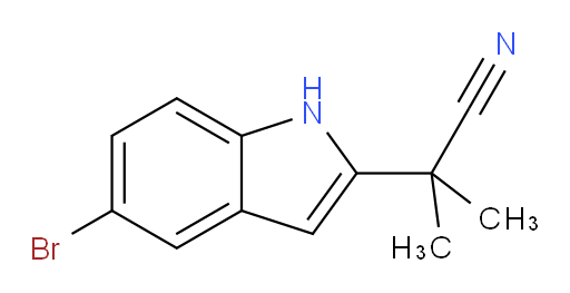 2-(5-bromo-1H-indol-2-yl)-2-methylpropanenitrile