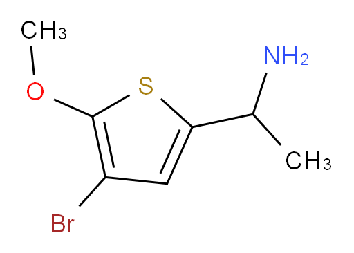 1-(4-bromo-5-methoxythiophen-2-yl)ethan-1-amine