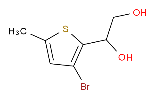 1-(3-bromo-5-methylthiophen-2-yl)ethane-1,2-diol