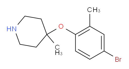 4-(4-bromo-2-methylphenoxy)-4-methylpiperidine