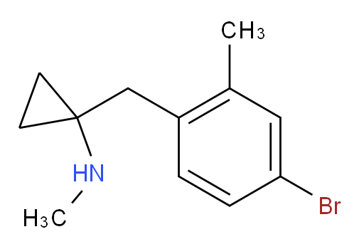 1-[(4-bromo-2-methylphenyl)methyl]-N-methylcyclopropan-1-amine