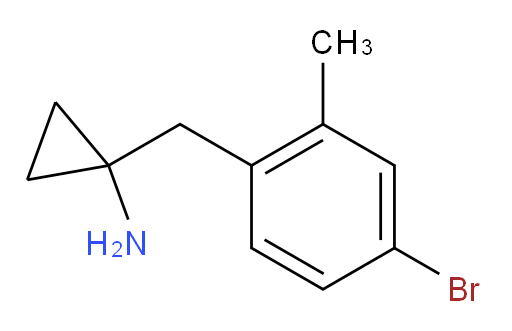 1-[(4-bromo-2-methylphenyl)methyl]cyclopropan-1-amine