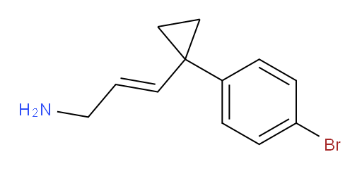 3-[1-(4-bromophenyl)cyclopropyl]prop-2-en-1-amine