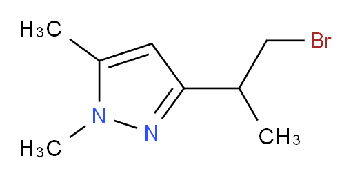 3-(1-bromopropan-2-yl)-1,5-dimethyl-1H-pyrazole