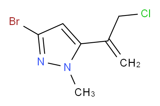 3-bromo-5-(3-chloroprop-1-en-2-yl)-1-methyl-1H-pyrazole