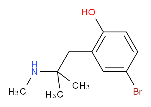 4-bromo-2-[2-methyl-2-(methylamino)propyl]phenol