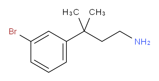 3-(3-bromophenyl)-3-methylbutan-1-amine