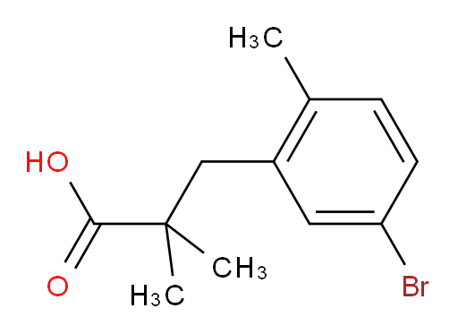 3-(5-bromo-2-methylphenyl)-2,2-dimethylpropanoic acid