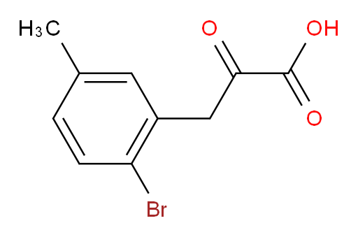 3-(2-bromo-5-methylphenyl)-2-oxopropanoic acid