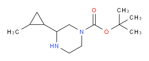 tert-butyl 3-(2-methylcyclopropyl)piperazine-1-carboxylate