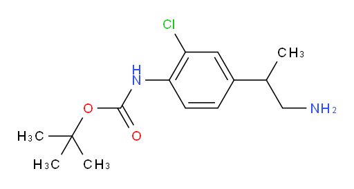 tert-butyl N-[4-(1-aminopropan-2-yl)-2-chlorophenyl]carbamate