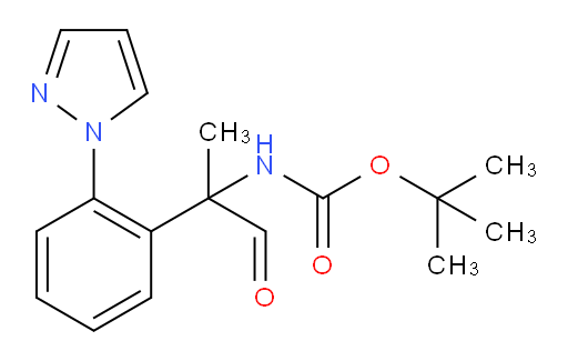 tert-butyl N-{1-oxo-2-[2-(1H-pyrazol-1-yl)phenyl]propan-2-yl}carbamate