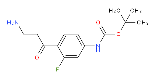 tert-butyl N-[4-(3-aminopropanoyl)-3-fluorophenyl]carbamate