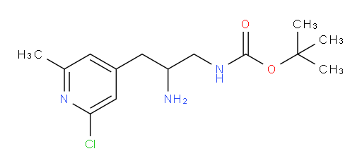 tert-butyl N-[2-amino-3-(2-chloro-6-methylpyridin-4-yl)propyl]carbamate