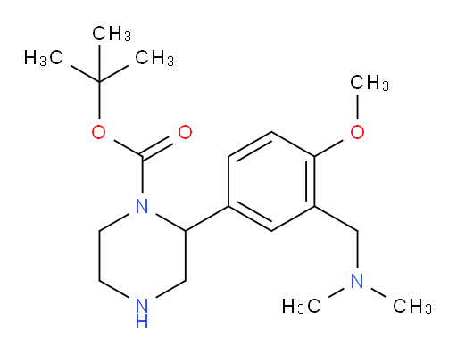 tert-butyl 2-{3-[(dimethylamino)methyl]-4-methoxyphenyl}piperazine-1-carboxylate