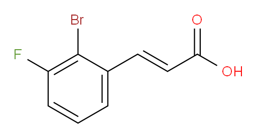 3-(2-bromo-3-fluorophenyl)prop-2-enoic acid