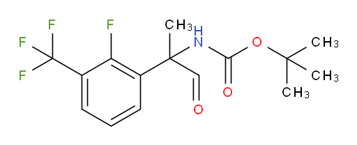 tert-butyl N-{2-[2-fluoro-3-(trifluoromethyl)phenyl]-1-oxopropan-2-yl}carbamate