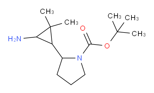 tert-butyl 2-(3-amino-2,2-dimethylcyclopropyl)pyrrolidine-1-carboxylate