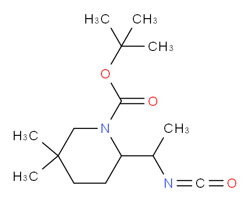 tert-butyl 2-(1-isocyanatoethyl)-5,5-dimethylpiperidine-1-carboxylate