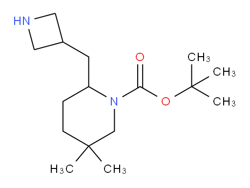 tert-butyl 2-[(azetidin-3-yl)methyl]-5,5-dimethylpiperidine-1-carboxylate