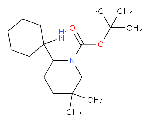 tert-butyl 2-(1-aminocyclohexyl)-5,5-dimethylpiperidine-1-carboxylate