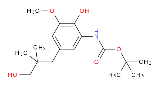 tert-butyl N-[2-hydroxy-5-(3-hydroxy-2,2-dimethylpropyl)-3-methoxyphenyl]carbamate