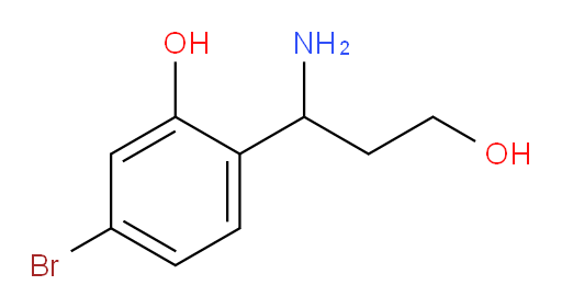 2-(1-amino-3-hydroxypropyl)-5-bromophenol