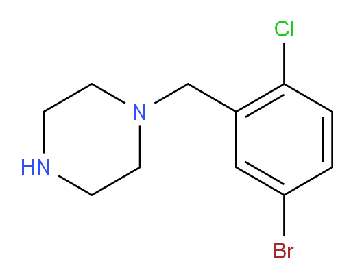 1-[(5-bromo-2-chlorophenyl)methyl]piperazine