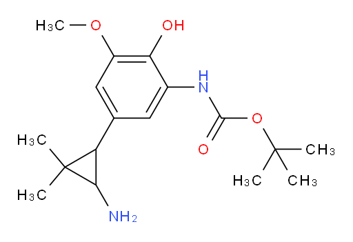 tert-butyl N-[5-(3-amino-2,2-dimethylcyclopropyl)-2-hydroxy-3-methoxyphenyl]carbamate