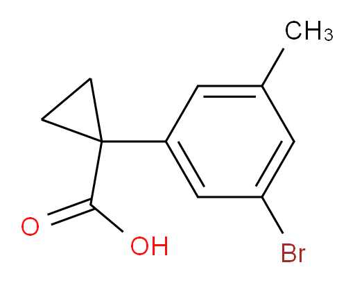 1-(3-bromo-5-methylphenyl)cyclopropane-1-carboxylic acid