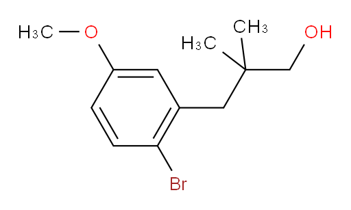 3-(2-bromo-5-methoxyphenyl)-2,2-dimethylpropan-1-ol