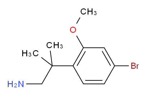 2-(4-bromo-2-methoxyphenyl)-2-methylpropan-1-amine
