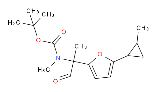 tert-butyl N-methyl-N-{2-[5-(2-methylcyclopropyl)furan-2-yl]-1-oxopropan-2-yl}carbamate