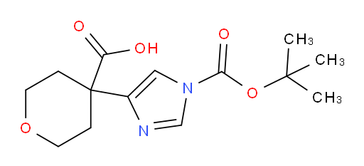 4-{1-[(tert-butoxy)carbonyl]-1H-imidazol-4-yl}oxane-4-carboxylic acid